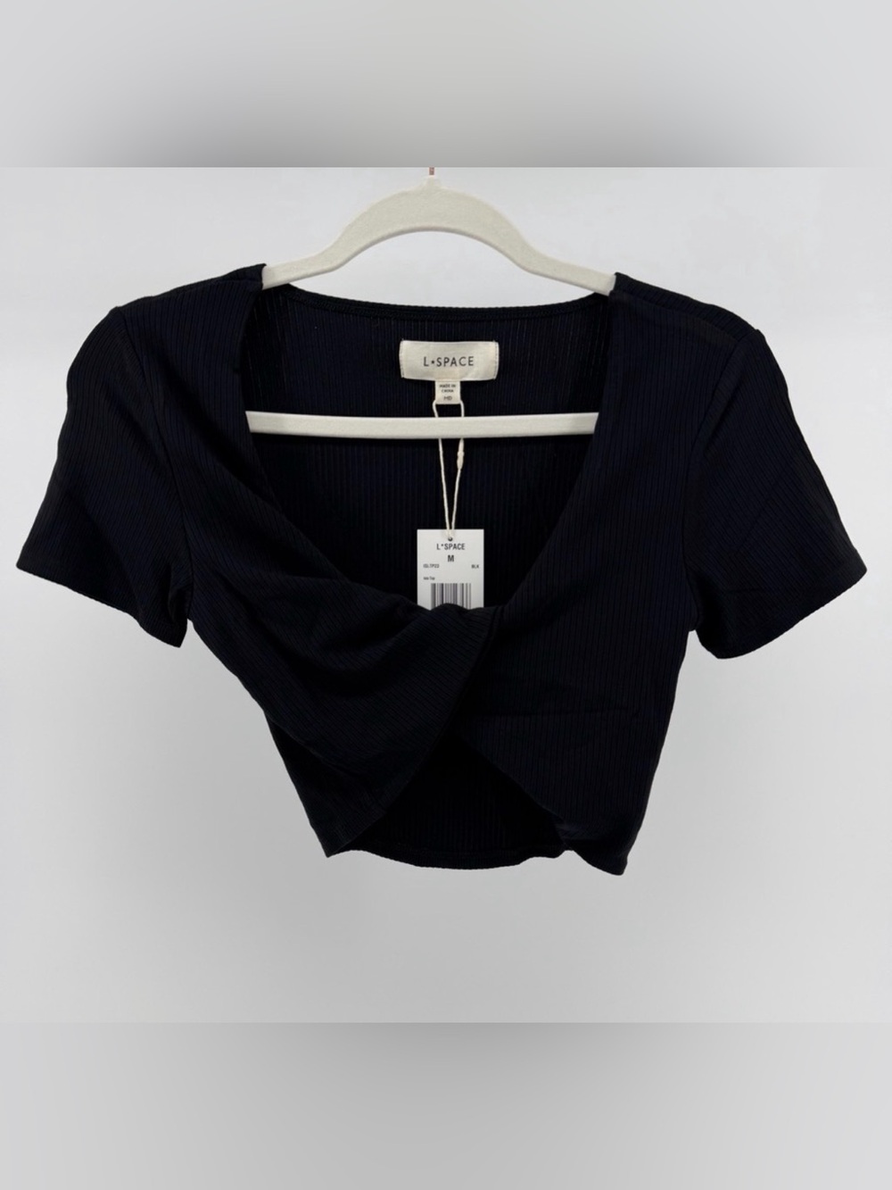 L*SPACE Isla Top - Black Ribbed - Picture 2 of 7